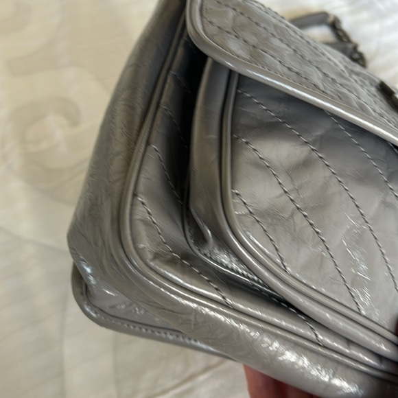 Like New YSL Niki Medium Bag Color Fog - Picture 7 of 17
